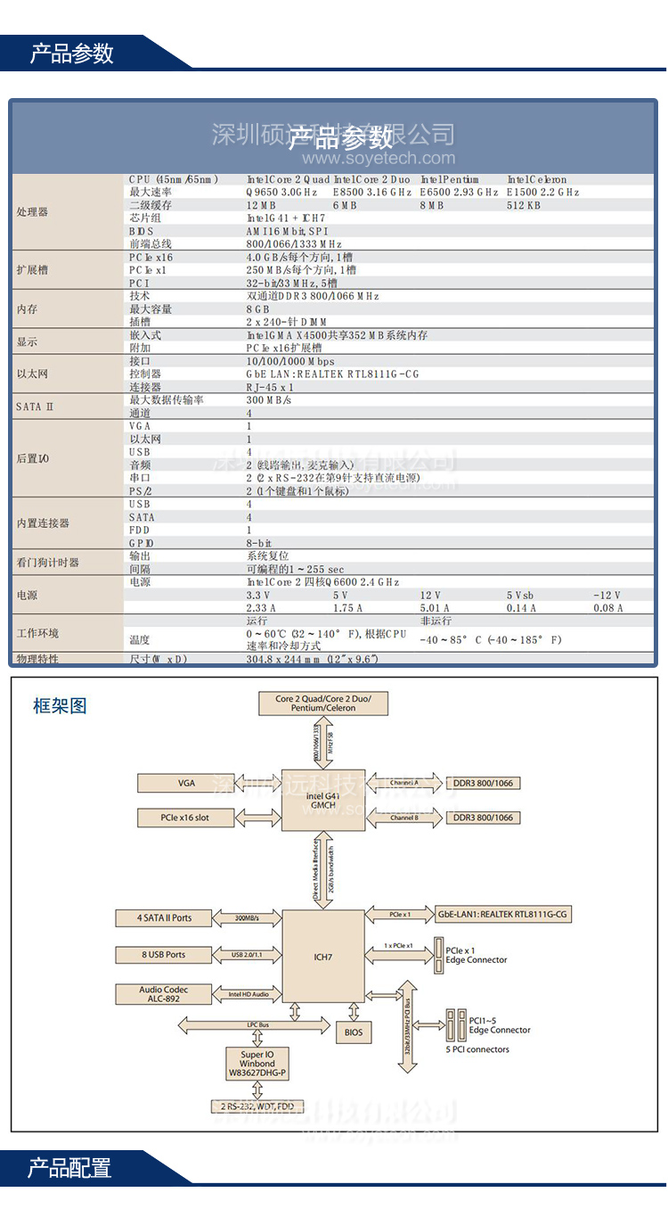 研華 AIMB-769VG工控主板 LGA775 Intel 酷睿2四核ATX母板