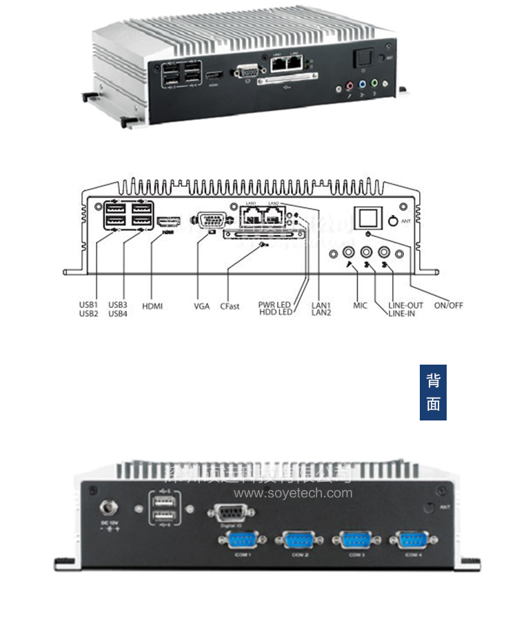 研華緊湊型嵌入式工控機(jī)ARK-2120L 含4G內(nèi)存 500G硬盤