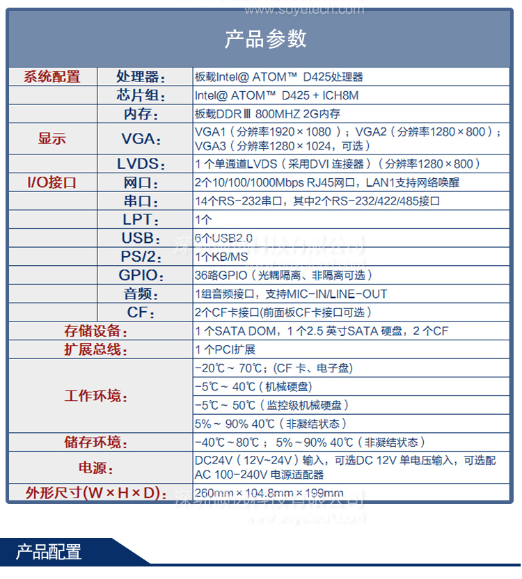 研祥低功耗無(wú)風(fēng)扇整機(jī)ERC-1004A