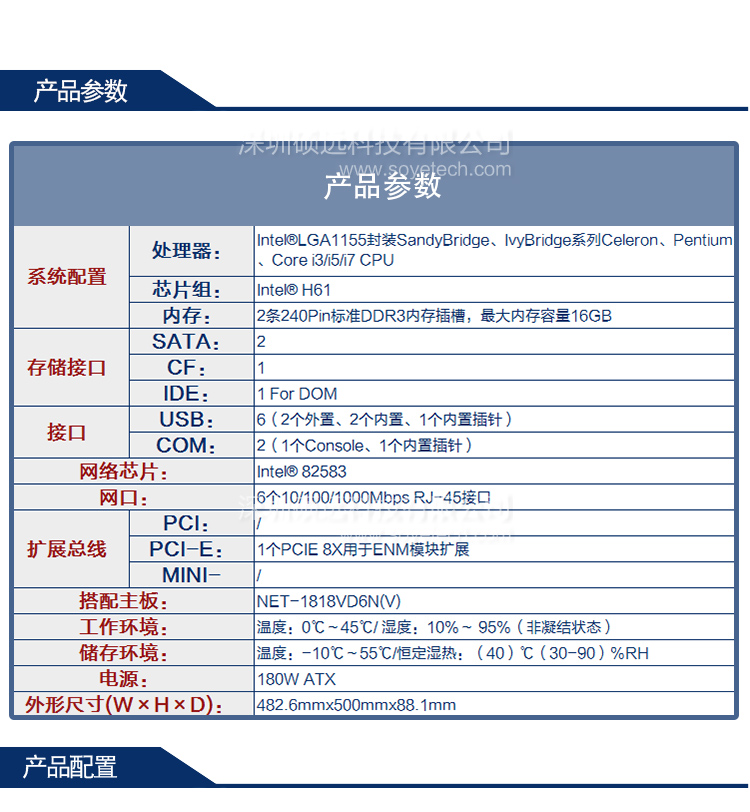 研祥2U主流網(wǎng)絡(luò)應(yīng)用平臺(tái)，H61芯片 NPC-8218