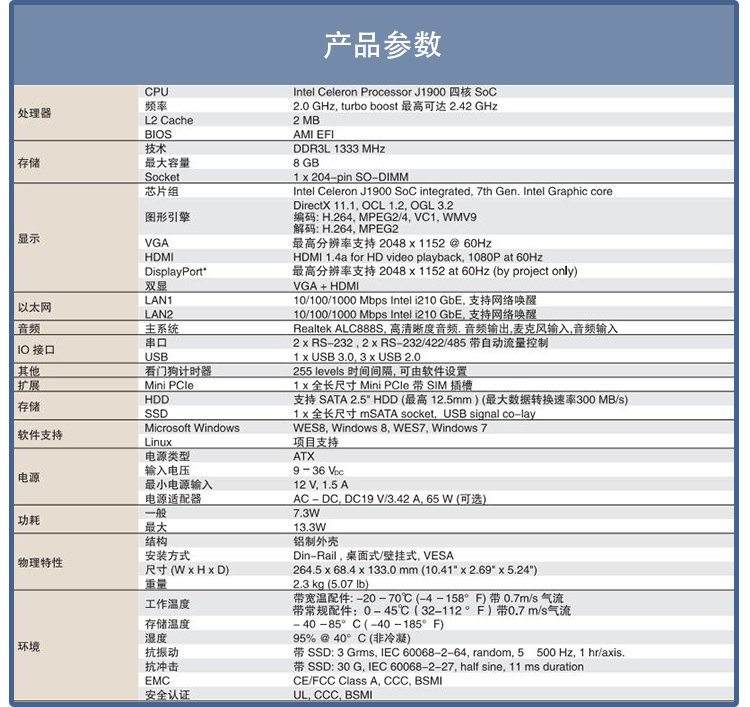 全新研華 無風扇嵌入式工控機 豐富IO ARK-2000系列 ARK-2121L