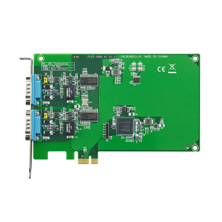 研華PCIE-1680 2口帶有隔離保護(hù)的端口CAN總線PCIe卡