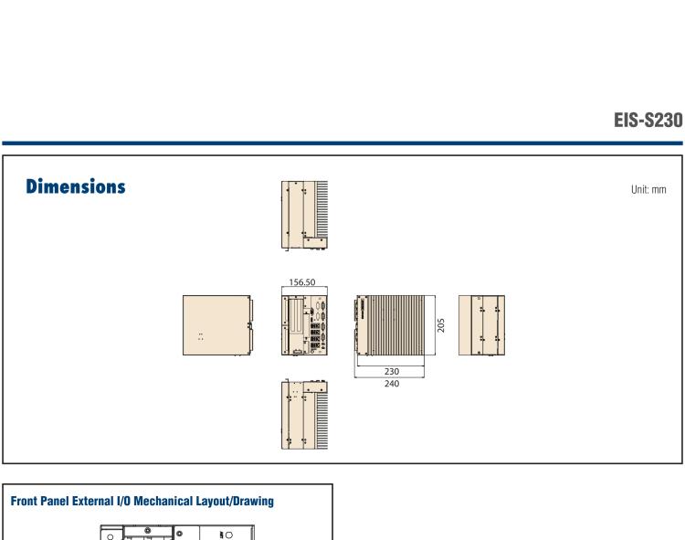 研華EIS-S230 研華 EIS-S230，邊緣計算系統(tǒng)服務器，支持Intel 第六代、第七代處理器，可選i3/i5/i7 Xeon CPU，DDR4 最高32GB，最多可支持4 x 2.5寸硬盤，具備豐富擴展接口 4 x LAN，4 x COM，8 x USB，2 x PCIE。產(chǎn)品生命周期長，穩(wěn)定可靠。