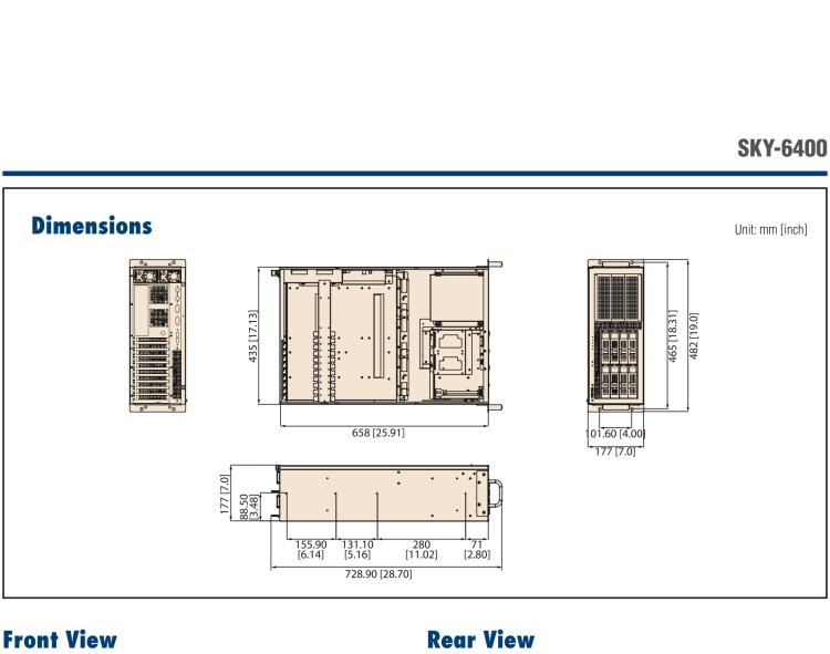 研華SKY-6400 4U 機(jī)架式 Intel Xeon? Scalable GPU 服務(wù)器, 支持4個PCIex16雙層卡片,1 個 PCIex8 單層 FH/HL 卡片, 和 1 個PCIex4 卡片