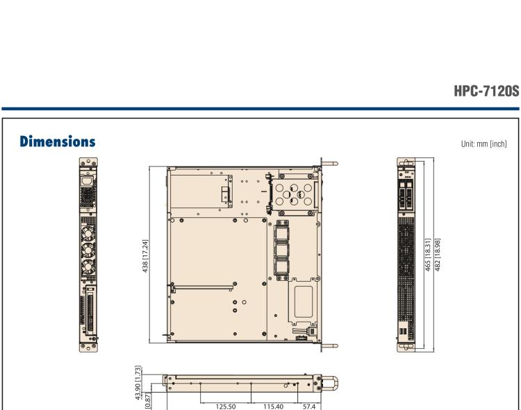 研華HPC-7120S 1U 上架式服務(wù)器短機(jī)箱，適用Micro ATX/ATX 服務(wù)器主板，支持1*全高/半長PCIe x16擴(kuò)展插槽