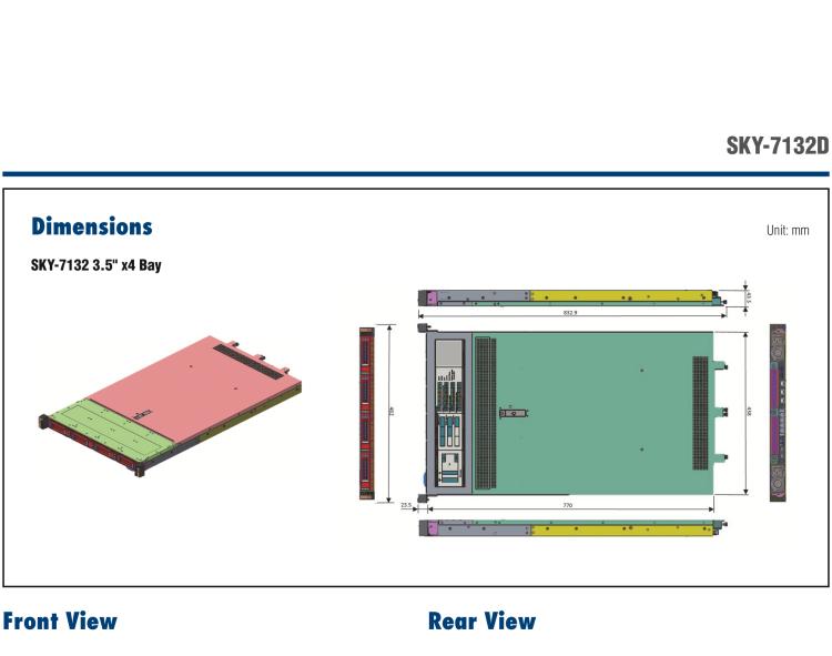 研華SKY-7132D 1U High Performance Rackmount Server with 3rd Gen. Intel? Xeon? Scalable processors