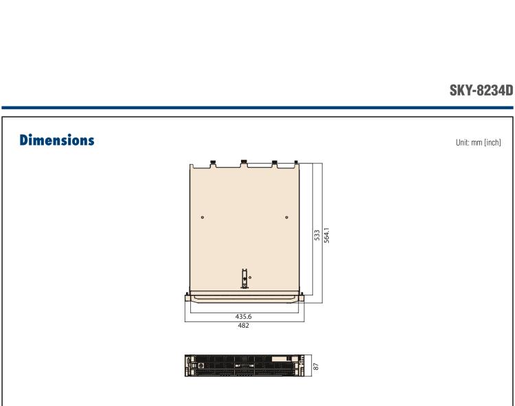 研華SKY-8234D Compact 2U Edge Server based on Dual 4th Gen Intel? Xeon? Scalable Processors