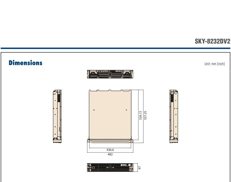 研華SKY-8232DV2 Compact 2U Edge Server based on Dual 3rd Gen Intel? Xeon? Scalable Processors