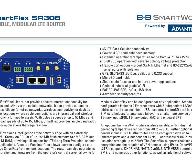 研華BB-SR30818425-SWH SmartFlex, AUS/NZ, 3x Ethernet, 1x RS232, 1x RS485, Wi-Fi, PoE PSE, Metal, International Power Supply (EU, US, UK, AUS)