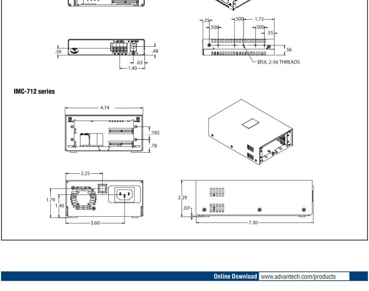 研華IMC-712-AC-US Managed Modular 2-slot Media Converter Chassis, AC Power (also known as MediaChassis 850-13101)