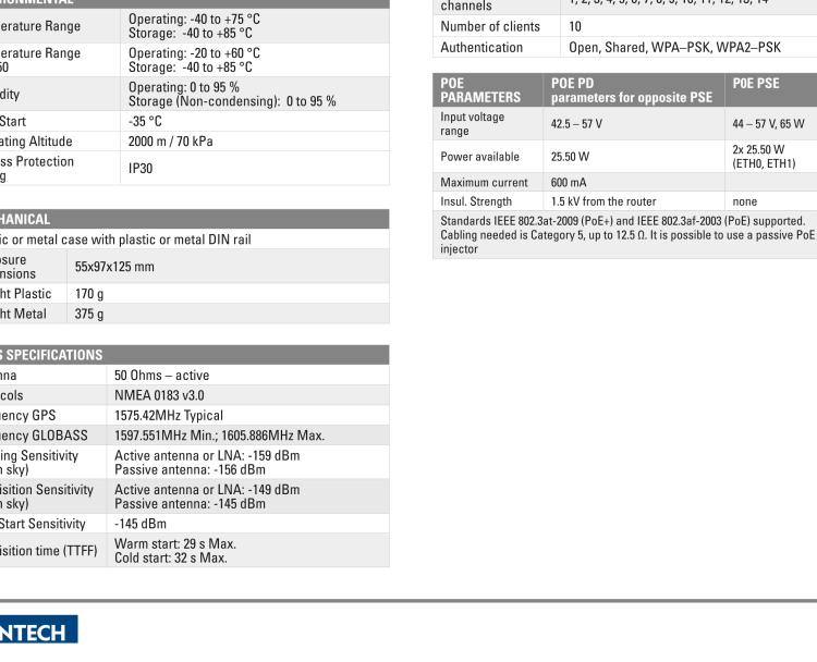 研華BB-SR30518120-SWH SmartFlex, NAM, 5x Ethernet, Wi-Fi, PoE PSE, Metal, Without Accessories