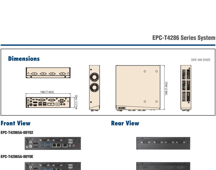 研華EPC-T4286 適配Intel? 第8/9代 Core? i 系列處理器，搭載H310芯片組。1U超薄高度，性能強(qiáng)勁。