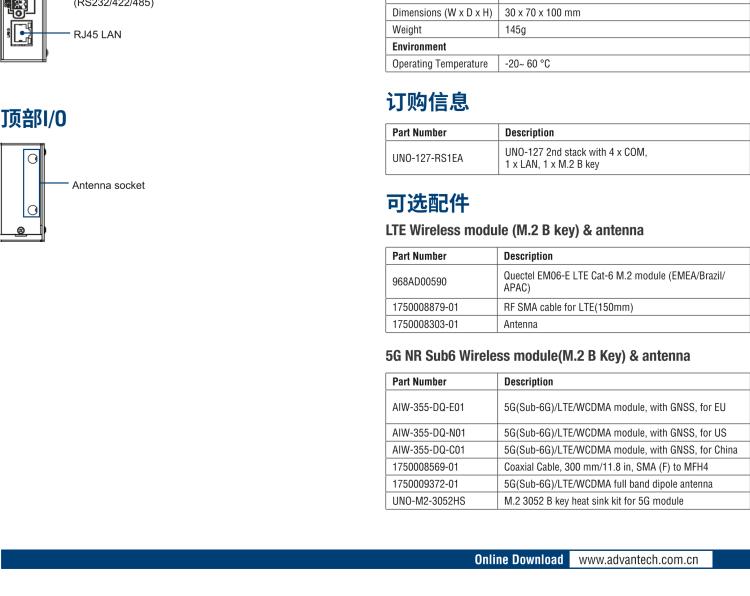 研華UNO-127 DIN導(dǎo)軌控制器，采用英特爾?Atom?x6413E 處理器