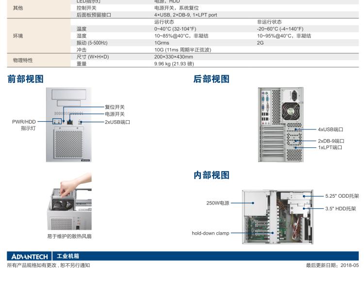 研華IPC-900 經(jīng)典款壁掛式機(jī)箱，支持ATX/uATX母板