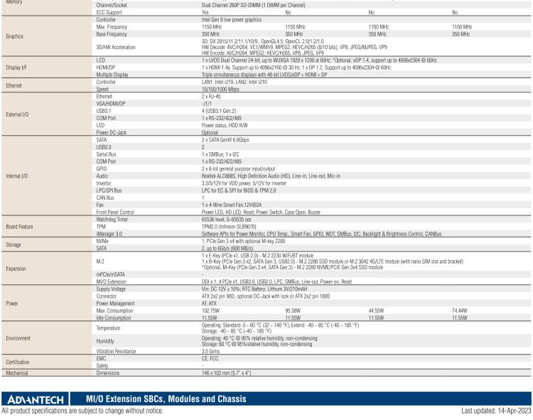 研華MIO-5393 第九代Intel 高性能筆記本CPU 3.5寸小尺寸嵌入式單板，性能提升25%，TDP 45W/25W，支持DDR4 64GB內(nèi)存，2LAN, 4USB 3.1，M.2 2280 Key支持NVMe，-40-85℃寬溫