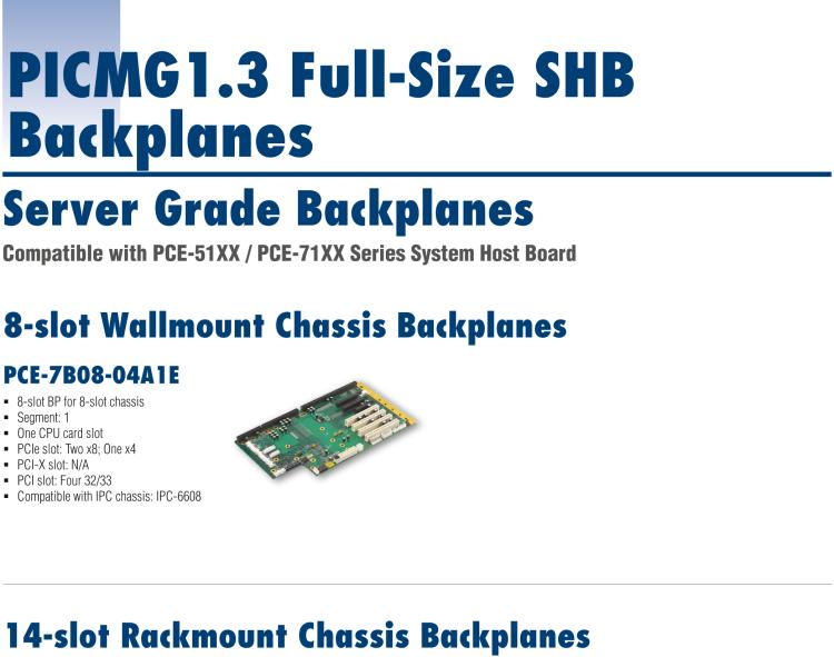 研華PCE-5B05V 5-slot Butterfly BP for 2U chassis