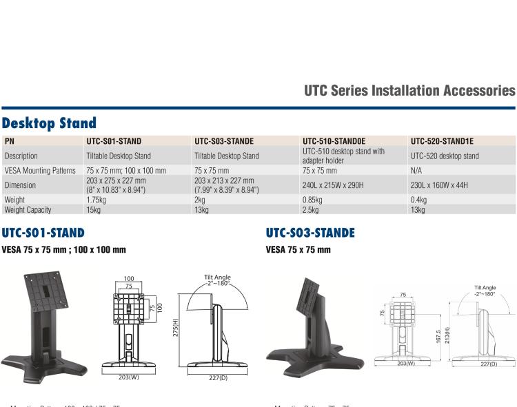 研華UTC-T01-STANDE Triangular Floor Stand 120 cm