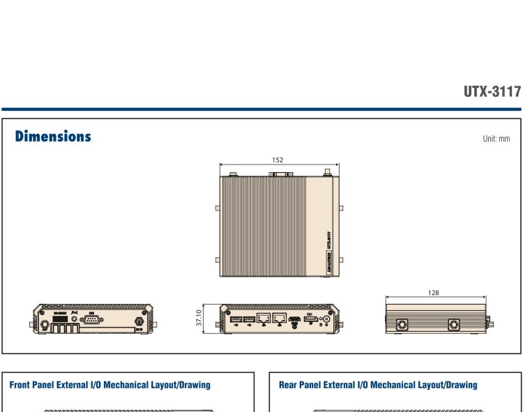 研華UTX-3117 低功耗，緊湊型，4G/WIFI/ BT/LoRa/NB IoT 物聯(lián)網邊緣智能網關