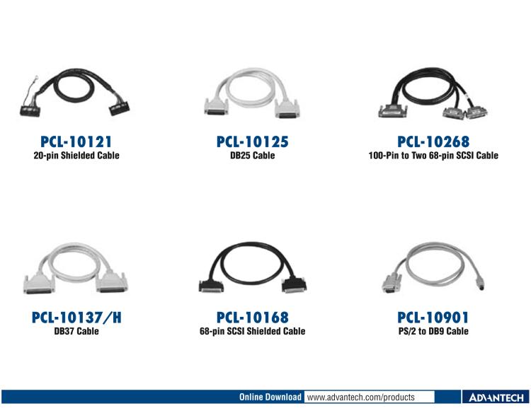 研華PCL-10901 3m DB-9至PS/2屏蔽線纜