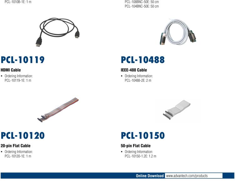 研華PCL-10162 3m DB-62屏蔽線纜