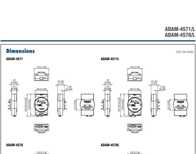 研華ADAM-4571 1端口RS-232/422/485串口設備聯網服務器