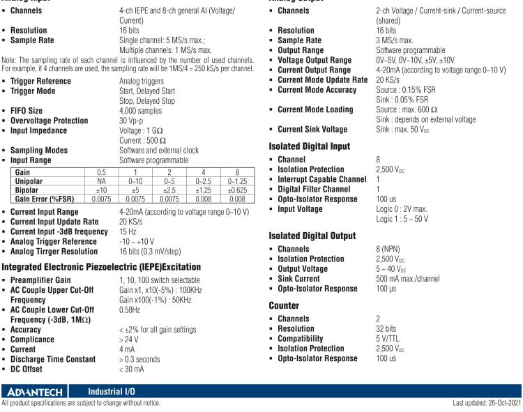 研華MIC-1816R 帶有ARM Cortex?-A9 i.MX6 1GHz的16位，1MS/s DAQ平臺(tái)