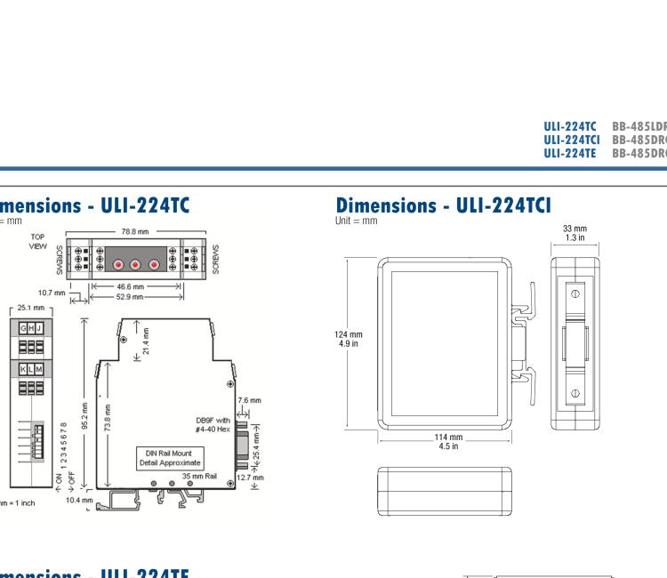 研華BB-485BAT3 ULI-224TB RS-232（DB9母頭至RS-422/485（接線端子）轉(zhuǎn)換器，電池供電